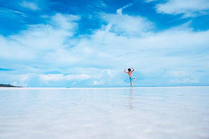 Lady on the beach
