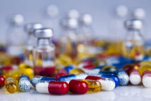 Close up of Pills, Tablets and Capsules 