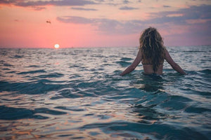 Woman in the sea